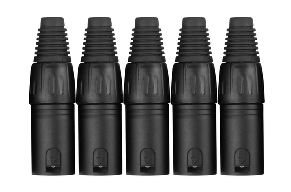 Pronomic XMPLUG Connecteur XLR mâle noir - Pack de 5 image 1
