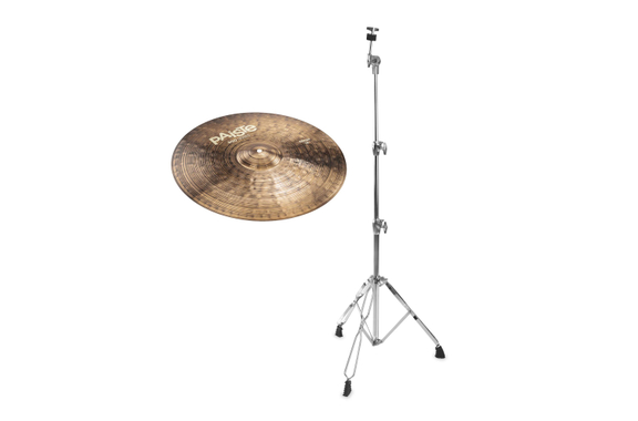 Paiste 900 Series 18" Crash + pied de cymbale droit SET image 1