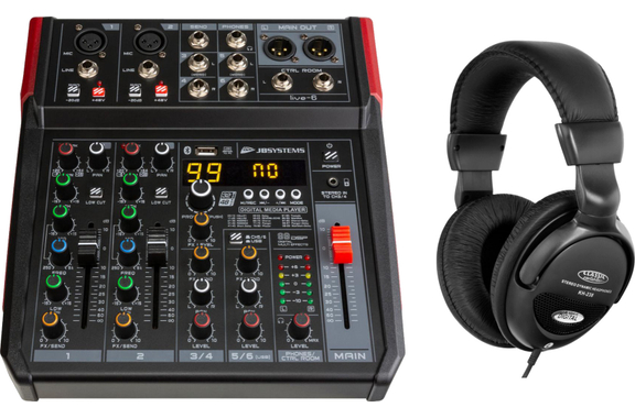 JB Systems Live-6 4-Kanal Mischpult Set image 1