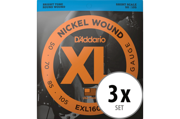 D'Addario EXL160S Medium 3x Set image 1