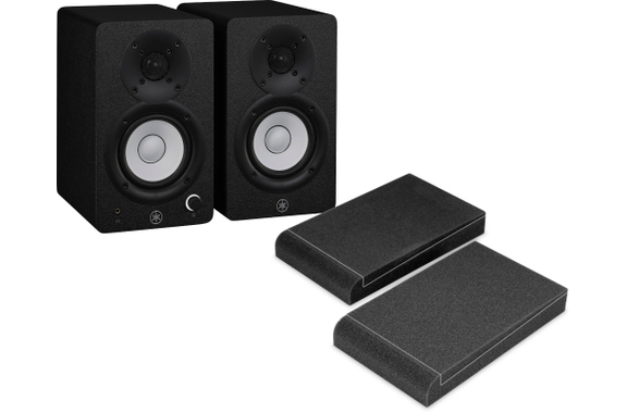 Yamaha HS 3 Aktiv Studiomonitor Paar ISO-Stand Set image 1