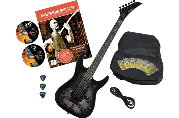 Rocktile Pro JK150-BSK E-Gitarre Skull Set image 1