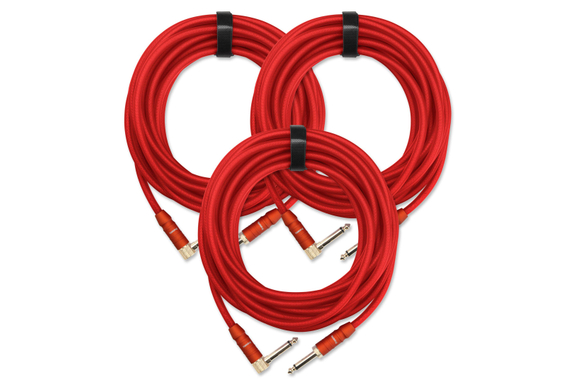 Pronomic Trendline INST-6R Instrument Cable 6m Red 3x Set image 1