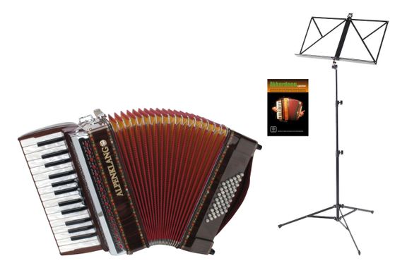Alpenklang Pro Accordeon II 48 M Set Palissander image 1