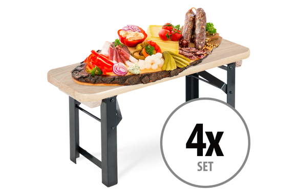 Stagecaptain BB-55 NT Hirschgarten Bierzeltbankerl Natuur 4x Set image 1