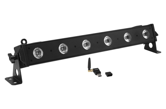 Eurolite LED Bar-6 QCL RGB+UV Striscia QuickDMX Set image 1