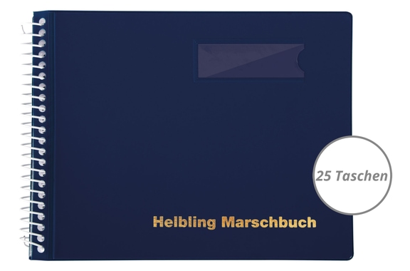 Helbling BMB25 Marschboek blauw 25 vakken image 1