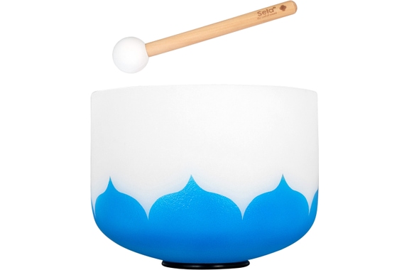 Cuenco de Cristal Sela SECLU10G Lotus 10" Nota G (432 Hz) Azul image 1