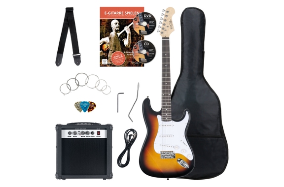 Rocktile Banger's Pack E-Gitarren Set, 8-teilig Sunburst image 1