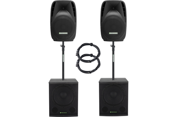 Pronomic 218S-212A Sistema PA Activo 900 Vatios image 1