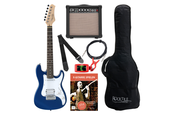Rocktile Sphere Junior Guitarra Eléctrica 3/4 Azul Starter Set image 1