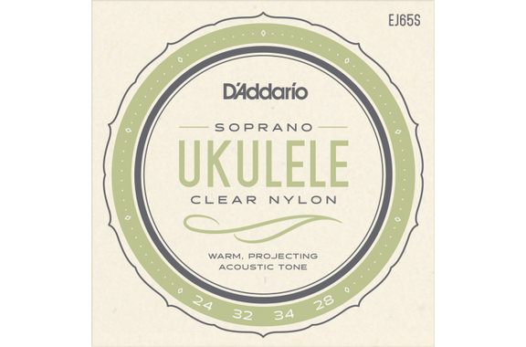 D'Addario EJ65S Pro-Arté Custom Extruded Ukulele Soprano image 1