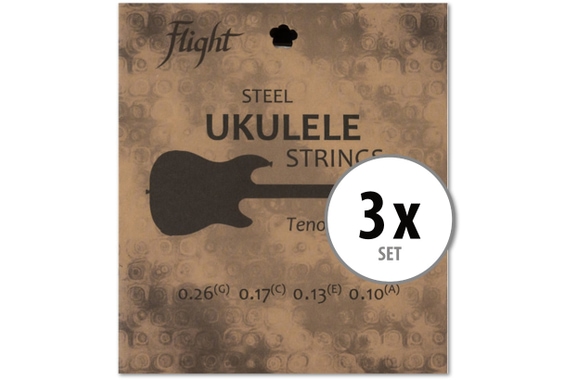 Flight FRST-200 Stahl Saiten für Tenor Ukulele 3x Set image 1