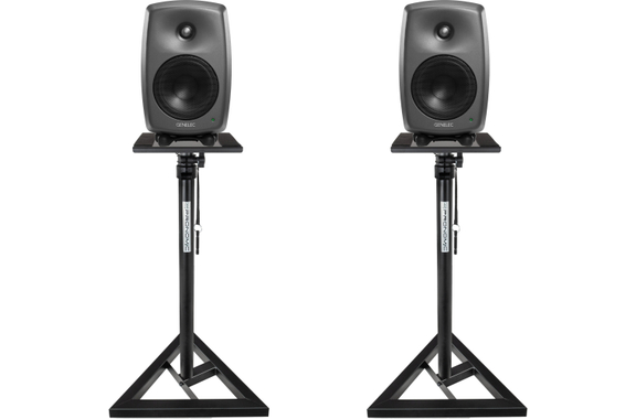 Genelec 8330AP SAM Anthrazit Stereo Stativ Set image 1