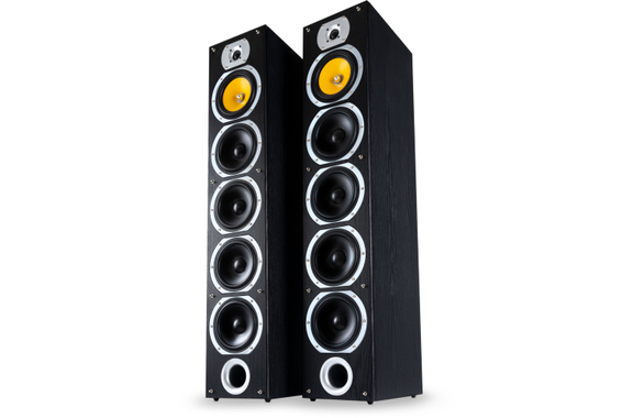 Bennett & Ross Exosphere HiFi Vloerstaande Luidsprekers Set Zwart 2x 200W RMS image 1