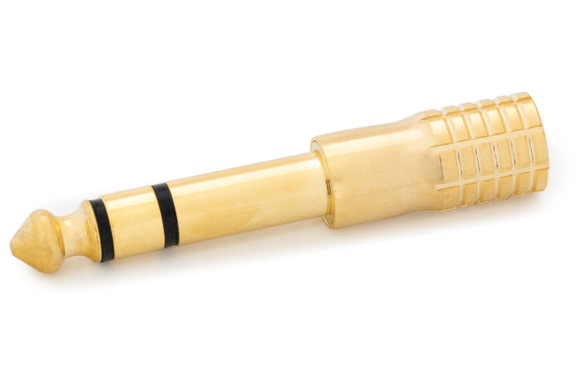 Pronomic AD-JFSJS Adapter 3,5mm Stereo-Klinke female / 6,3mm Stereo-Klinke male Gold image 1