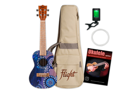 Flight AUC-33 Stardust Concert Ukulele Set image 1