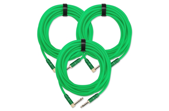 Pronomic Trendline INST-6NG Cable de Instrumento 6m verde 3x Set image 1