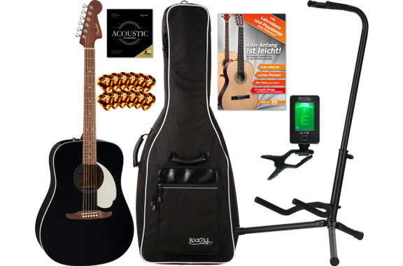 Fender California Standard Redondo Spruce Top  Black Starter Set image 1