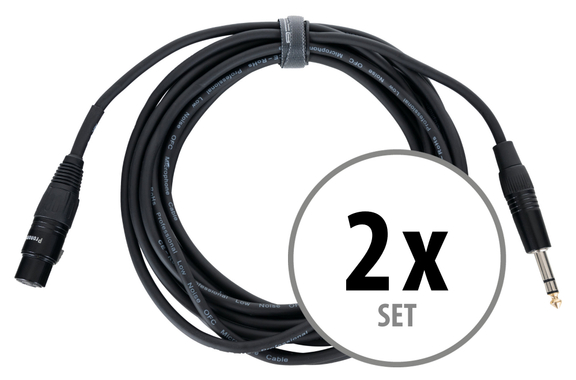 Pronomic Stage JSXF-5 XLR/Stereoklinke-Kabel 5m 2x Set image 1