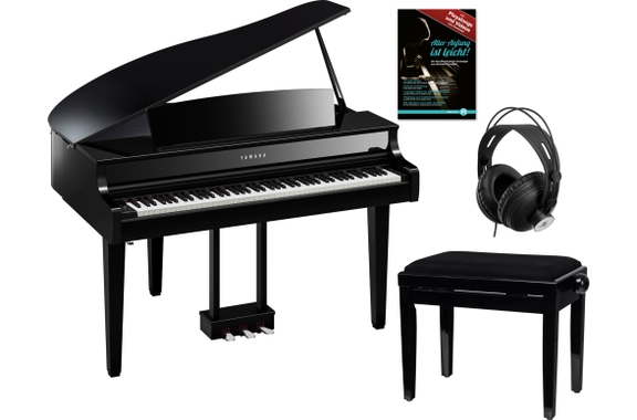 Yamaha Clavinova CLP-865GP Digitalflügel Schwarz Set image 1