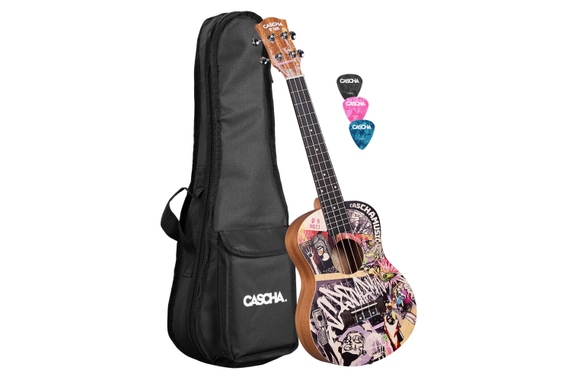 Cascha Art Series Tenor Ukulele Urban image 1