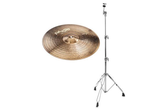 Paiste 900 Series 18" Heavy Crash + rechte Cymbalstand SET image 1