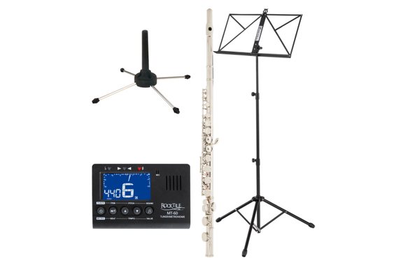 Classic Cantabile FL-100 Flauta Transversal de Alpaca Set image 1