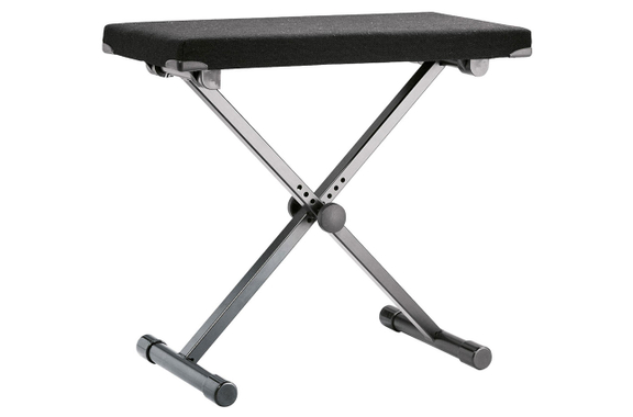 K&M 14076 Keyboardbank schwarz Stoff image 1