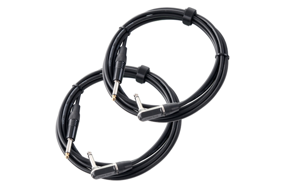 Pronomic Stage INST-A-3 Instrument Cable Right-Angle Plug 3 m Black 2x Set image 1