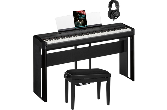 Yamaha P-525B Stage Piano Schwarz Komplett Set image 1