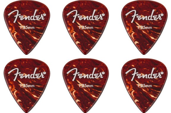 Fender Aero Acrylic Picks Thin 6er Pack image 1