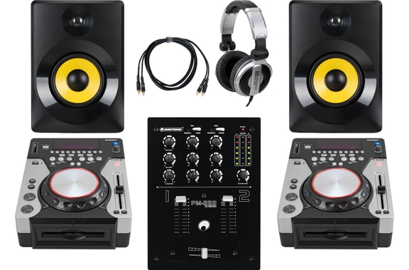 Omnitronic XMT-1400 DJ Standalone CD-Player MP3 USB Set image 1