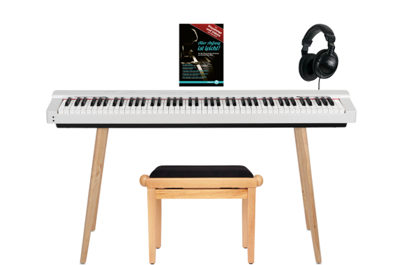 Classic Cantabile SP-316 Stage Piano Home Set Wit image 1