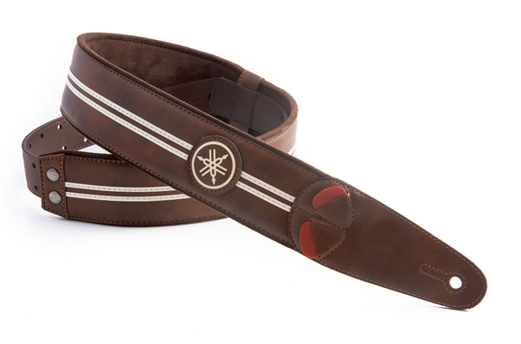 Yamaha Race Guitar Strap Brown image 1