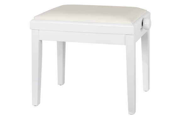 Classic Cantabile Banc De Piano Modèle A Blanc Laqué image 1