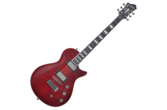 Hagstrom Ultra Max Special Amaryllis Flame Red image 1