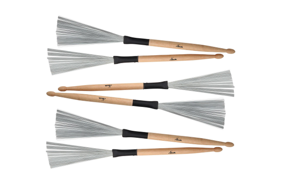 XDrum WTD-1S Wire Tap Drumstick Brushes kort 3 Paar image 1