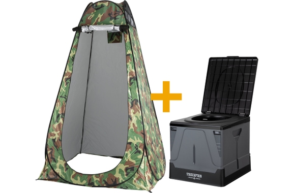 Stagecaptain Quixie-3436 Camouflage Privacy Toilet Set image 1