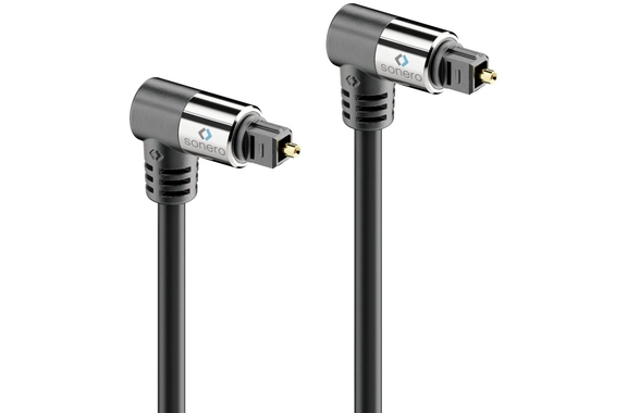 Sonero optisches Toslink Kabel 2x90° Stecker 1,50m image 1