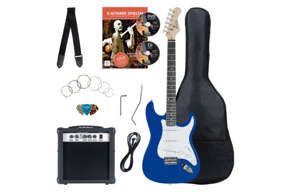 Rocktile Banger's Pack E-Gitarren Set, 8-teilig Blue image 1