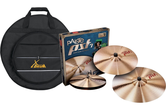 Paiste PST 7 Universal Beckenset (14/16/20) Medium Set mit Beckentasche image 1