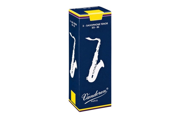 Vandoren Classic Bleu Anches Pour Saxophone Ténor (1) Pack De 5 image 1