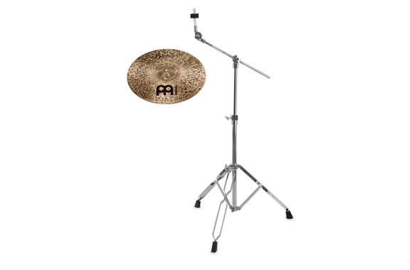 Meinl Byzance Dark 18" Crash + Galgenbeckenständer Set image 1