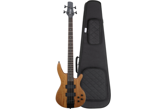 Rocktile Pro LB104-N LowBone E-Bass Natural Gigbag Set image 1