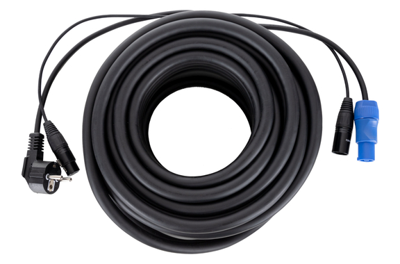 Pronomic Stage EUPPX-20 Hybridkabel Euro/Powerplug/XLR image 1