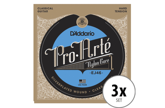 D'Addario EJ46 Pro-Arté Nylon 3x Set image 1