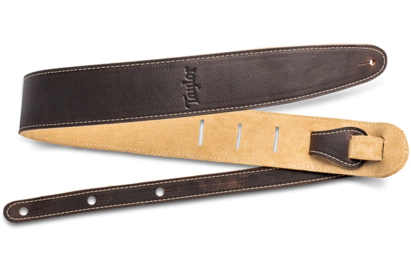 Taylor Suede Guitar Strap Chocolate Brown image 1