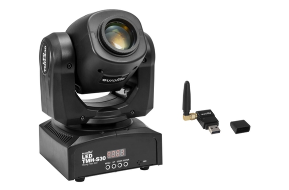 Eurolite TMH-S30 Moving-Head Spot Wireless DMX Set image 1