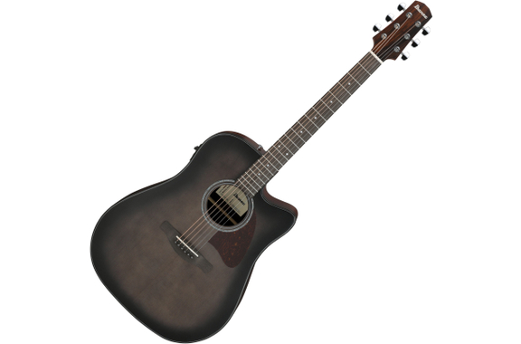 Ibanez AAD70CE-TBN Westerngitaar Charcoal Burst Top image 1
